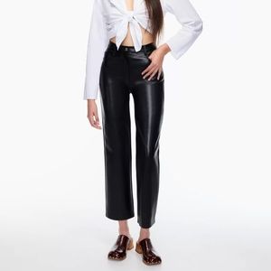 Wilfred Melina Cropped Pant in Vegan Leather NWT